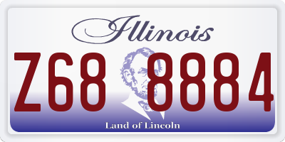 IL license plate Z688884
