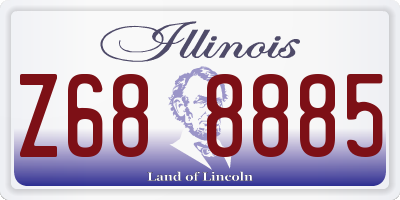 IL license plate Z688885