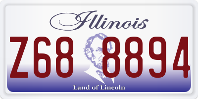 IL license plate Z688894