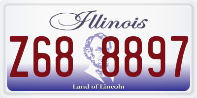 IL license plate Z688897