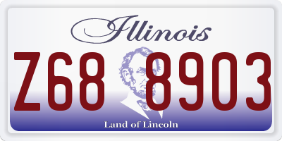 IL license plate Z688903