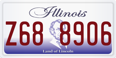 IL license plate Z688906