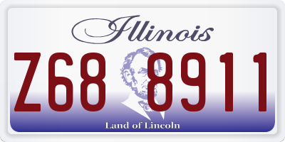 IL license plate Z688911