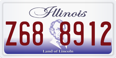 IL license plate Z688912