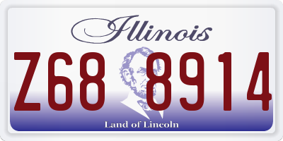 IL license plate Z688914