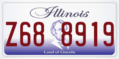 IL license plate Z688919