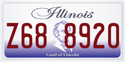 IL license plate Z688920