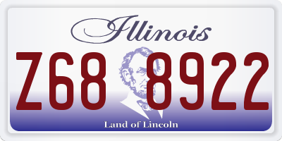 IL license plate Z688922