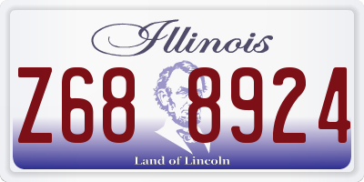 IL license plate Z688924