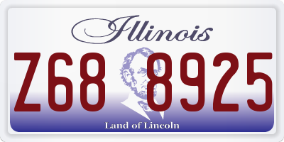 IL license plate Z688925