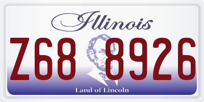 IL license plate Z688926