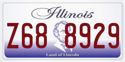 IL license plate Z688929