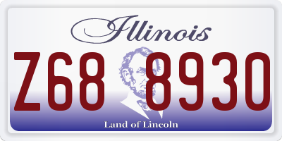 IL license plate Z688930