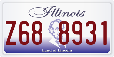 IL license plate Z688931