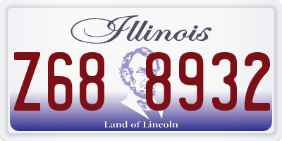 IL license plate Z688932