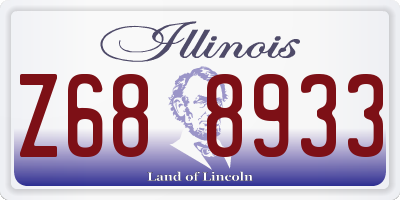 IL license plate Z688933