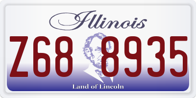 IL license plate Z688935