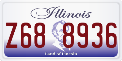 IL license plate Z688936