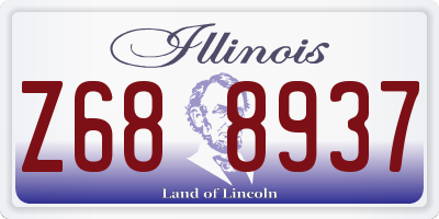 IL license plate Z688937