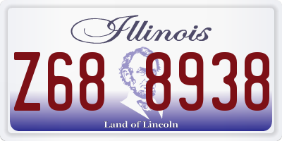 IL license plate Z688938