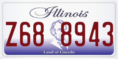 IL license plate Z688943