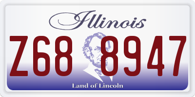 IL license plate Z688947