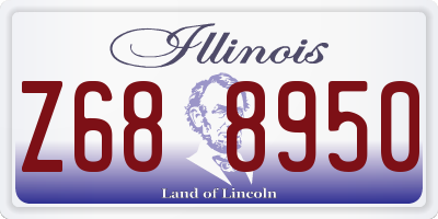 IL license plate Z688950