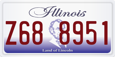 IL license plate Z688951