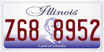 IL license plate Z688952