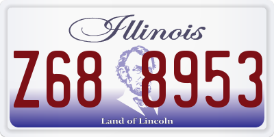 IL license plate Z688953