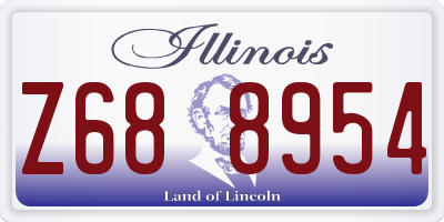 IL license plate Z688954