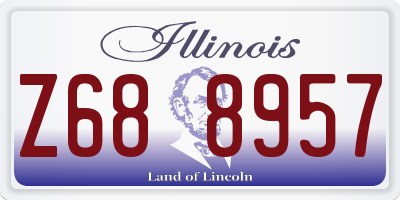 IL license plate Z688957