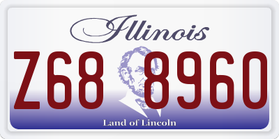 IL license plate Z688960