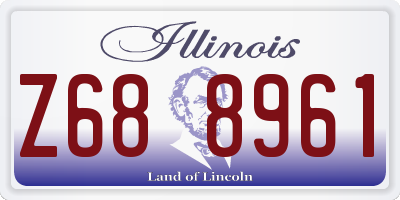 IL license plate Z688961