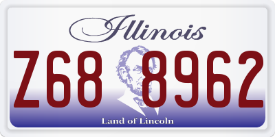 IL license plate Z688962