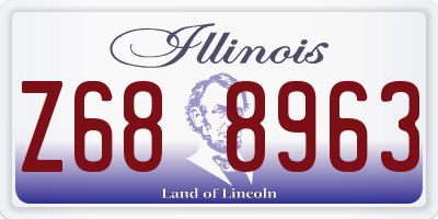 IL license plate Z688963