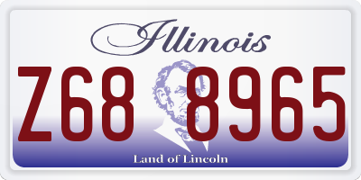IL license plate Z688965