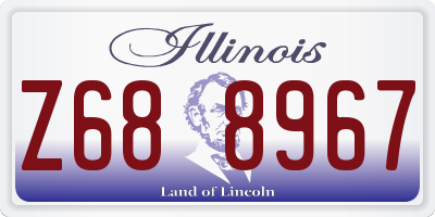 IL license plate Z688967