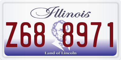 IL license plate Z688971