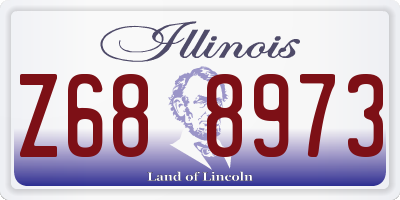 IL license plate Z688973