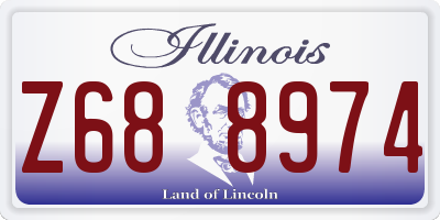 IL license plate Z688974