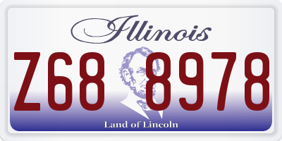 IL license plate Z688978