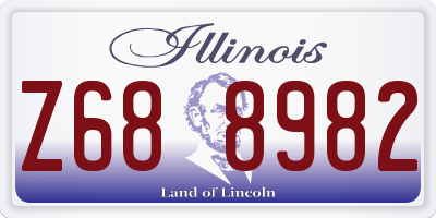 IL license plate Z688982