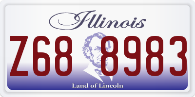 IL license plate Z688983