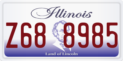 IL license plate Z688985