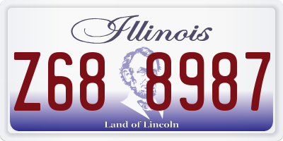 IL license plate Z688987