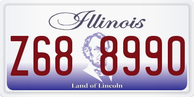 IL license plate Z688990
