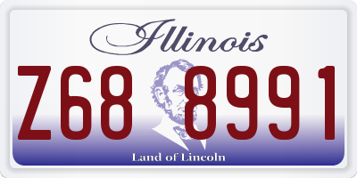 IL license plate Z688991