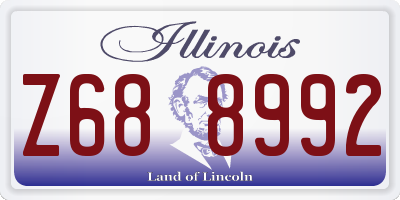 IL license plate Z688992
