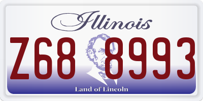 IL license plate Z688993